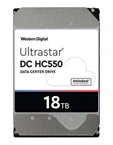 WD Ultrastar DC HC550 18TB 7200RPM 3.5" SATA Hard Drive WUH721818ALE6L4