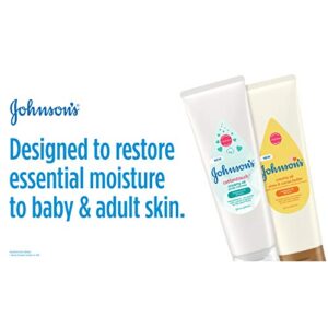 Johnson's Creamy Oil for Baby with Shea & Cocoa Butter, Moisturizing Body Lotion with Gentle Fragrance, Hypoallergenic, Non-Greasy, Paraben-Free, Phthalate-Free and Dye-Free, 8 fl. oz