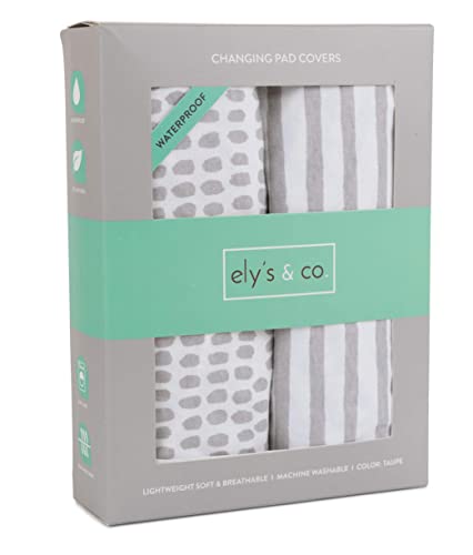 Ely's & Co. Patent Pending Waterproof Bassinet Sheet, Changing Pad Cover, and Pack n Play Sheet Bundle