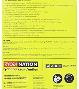 Ryobi A99HT3 Door Hinge Installation Kit/Mortiser Template