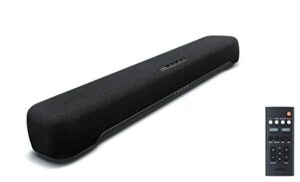 yamaha audio sr-c20a compact sound bar with built-in subwoofer and bluetooth, black