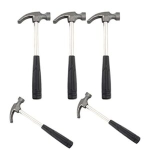 garneck 5pcs mini claw hammer rubber handle household carpet wall nail remover with non-slip shock absorber for home