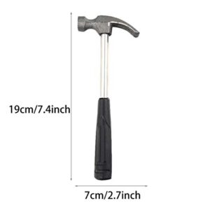 Garneck 5PCS Mini Claw Hammer Rubber Handle Household Carpet Wall Nail Remover With Non-Slip Shock Absorber For Home