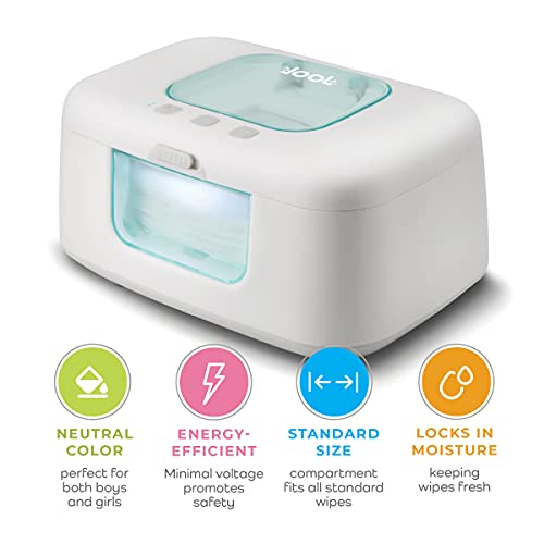 TinyBums Baby Wipe Warmer & Dispenser with LED Changing Light & On/Off Switch - Jool Baby