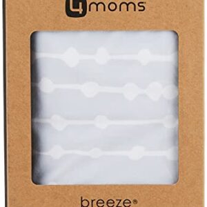 4moms breeze Bassinet Sheets, For Baby Bassinets and Furniture, Machine Washable, Soft, Plush, Waterproof Fabric, Grey Beads