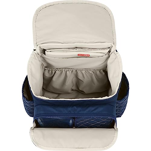 Skip Hop Diaper Bag Backpack: Forma, Multi-Function Baby Travel Bag with Changing Pad & Stroller Attachment, Navy