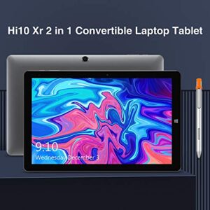 CHUWI Hi10 X Tablet with Keyboard and Stylus Pen, 10.1" 2 in 1 Tablet PC, Intel N4120 Quad-core, 8GB LPDDR4 128GB eMMC, 1920x1200 FHD IPS Multi-Touch Display, 2xType-C, BT5.1, Dual Wi-Fi, Windows 11