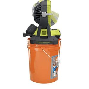 RYOBI 18-Volt ONE 2-Speed Bucket Top Misting Fan (Tool Only)