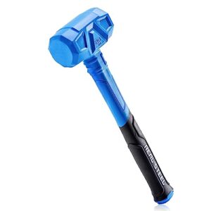 real steel dead blow hammer with carbon steel core handle, marring and sparking resistant, 28 ounce (0317)