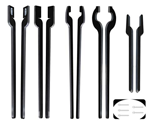 DIY Rapid Tongs Bundle Set 5 Type of Tong Bundles Set Comes with Rivet for Blacksmith Beginner