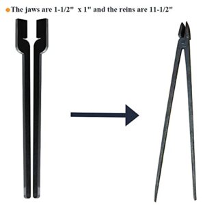 DIY Rapid Tongs Bundle Set 5 Type of Tong Bundles Set Comes with Rivet for Blacksmith Beginner