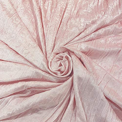 Sweet Jojo Designs Pink Floral Vintage Lace Baby Kid Clothes Laundry Hamper - Solid Light Blush Crinkle Crushed Velvet Luxurious Elegant Princess Boho Shabby Chic Luxury Glam Flower Boutique Ruffle