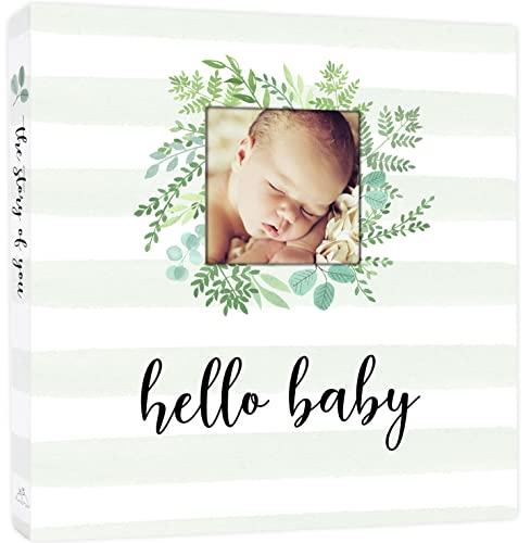 Baby Memory Book First 5 Years - Keepsake Monthly Milestone Journal for Boy or Girl - Pregnancy Gift for Baby Shower - Gender Neutral Record Book with Gift Box - Personalize Cover with Baby Photo