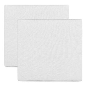 HonestBaby Organic Cotton Changing Pad Covers (Set of Two), Bright White, One Size