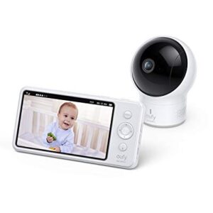 eufy Security, SpaceView Pro Video Baby Monitor with 5" Screen, Two-Way Audio, Security Camera, 720p, Pan & Tilt, Night Vision, Lullaby Player, Wide Angle Lens Not Included (No App Required)