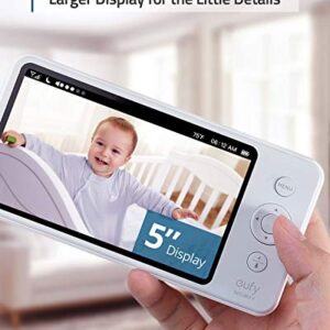 eufy Security, SpaceView Pro Video Baby Monitor with 5" Screen, Two-Way Audio, Security Camera, 720p, Pan & Tilt, Night Vision, Lullaby Player, Wide Angle Lens Not Included (No App Required)