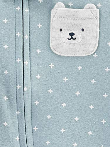 Simple Joys by Carter's Unisex Babies' Cotton Footed Sleep and Play, Pack of 3, Llama/Rainbow/Bear, 0-3 Months