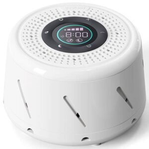 bestand white noise machine new generation real fun sleeping sound machine with intelligent mode, timer and led display for noise cancelling sleep therapy office privacy travel adults baby