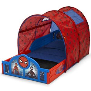 Marvel Spider-Man Sleep and Play Toddler Bed with Tent by Delta Children