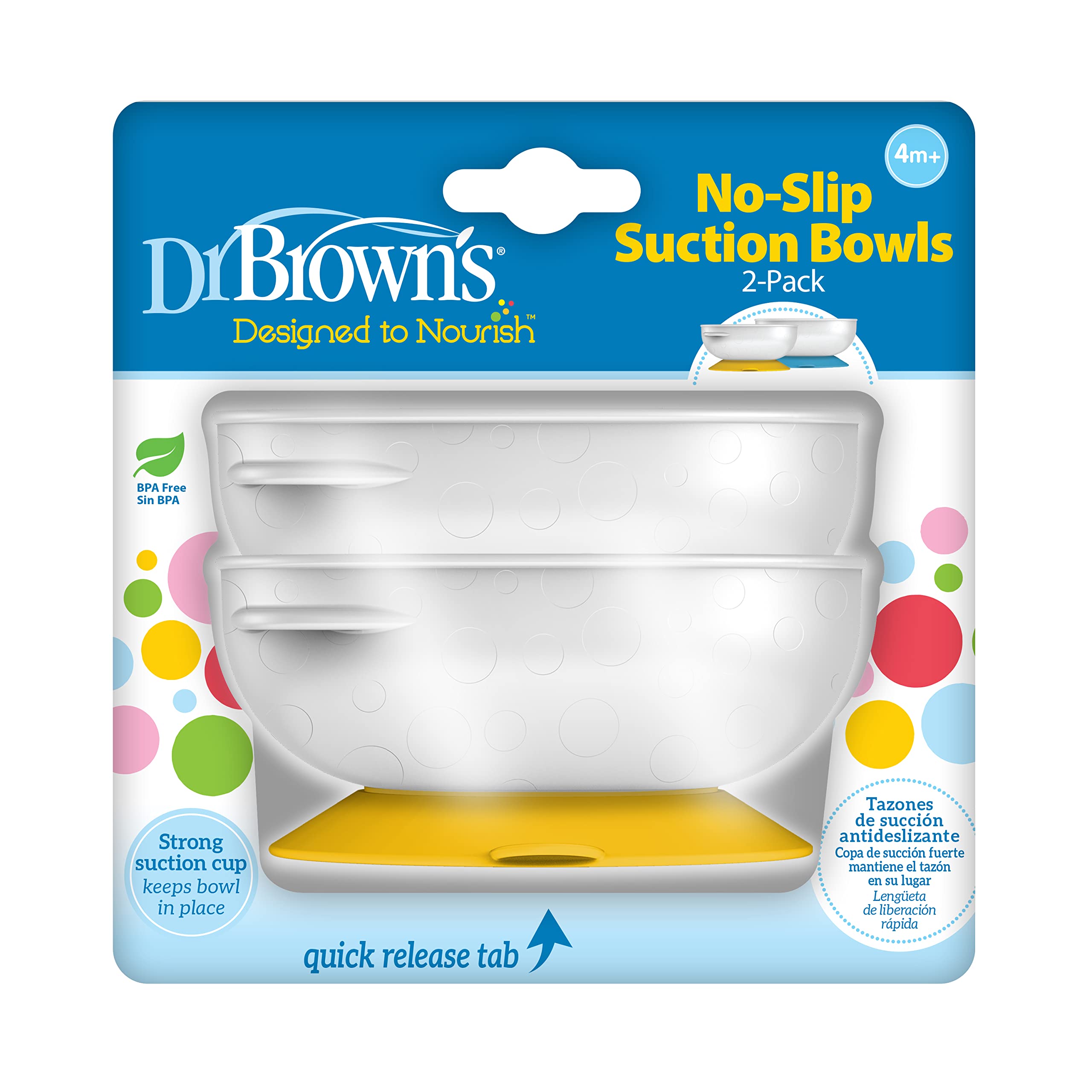 Dr. Brown’s™ No-Slip Suction Bowl, 2-Pack