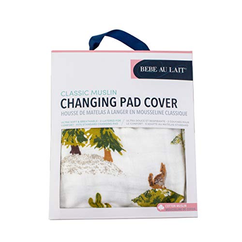 Bebe au Lait Muslin Changing Pad Cover, Wyoming