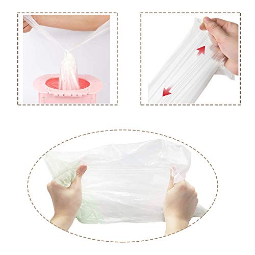 100 Pack Potty Chair Liners with Drawstring,Toilet Seat Potty Bags Cleaning Bag for Kids Toddlers,Baby Training Seat