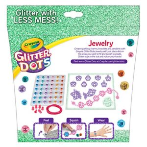 Crayola Glitter Dots Jewelry Making Kit, DIY Charm Bracelets & Necklaces, Gift for Girls and Boys, Ages 5, 6, 7, 8, Multi