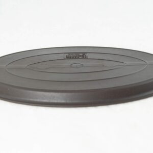 Oval Plastic Humidity/Drip Tray for Bonsai Tree 14"x 9.75"x 0.5"- Brown