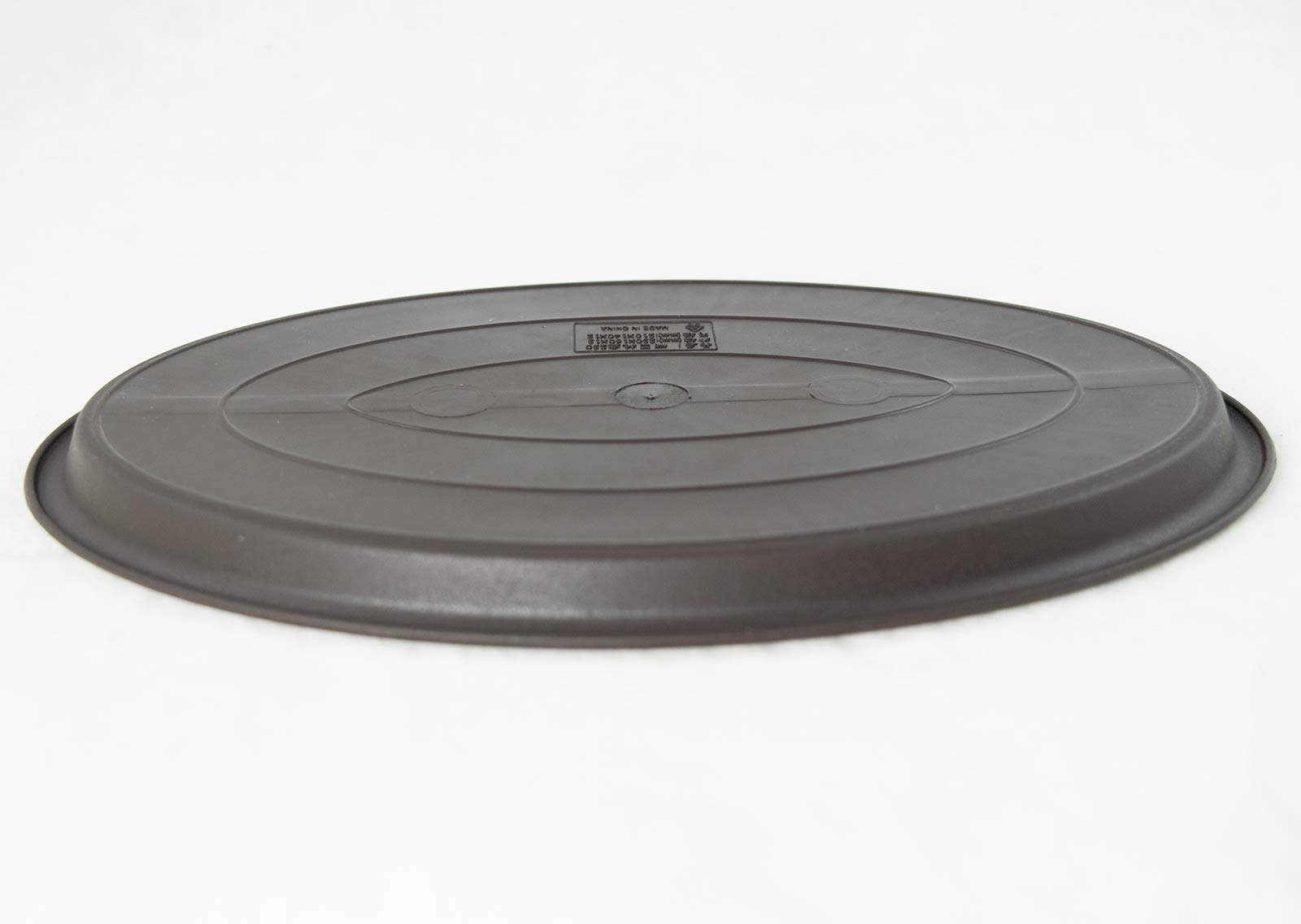 Oval Plastic Humidity/Drip Tray for Bonsai Tree 14"x 9.75"x 0.5"- Brown