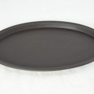 Oval Plastic Humidity/Drip Tray for Bonsai Tree 14"x 9.75"x 0.5"- Brown