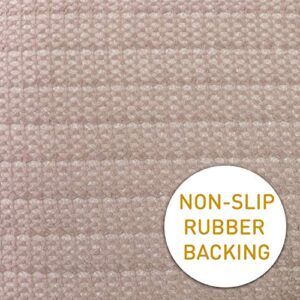 Sweet Home Collection Chair Cushion Memory Foam Pads Tufted Slip Non Skid Rubber Back U-Shaped 17" x 16" Seat Cover, 4 Count (Pack of 1), Bradford Chocolate/Beige