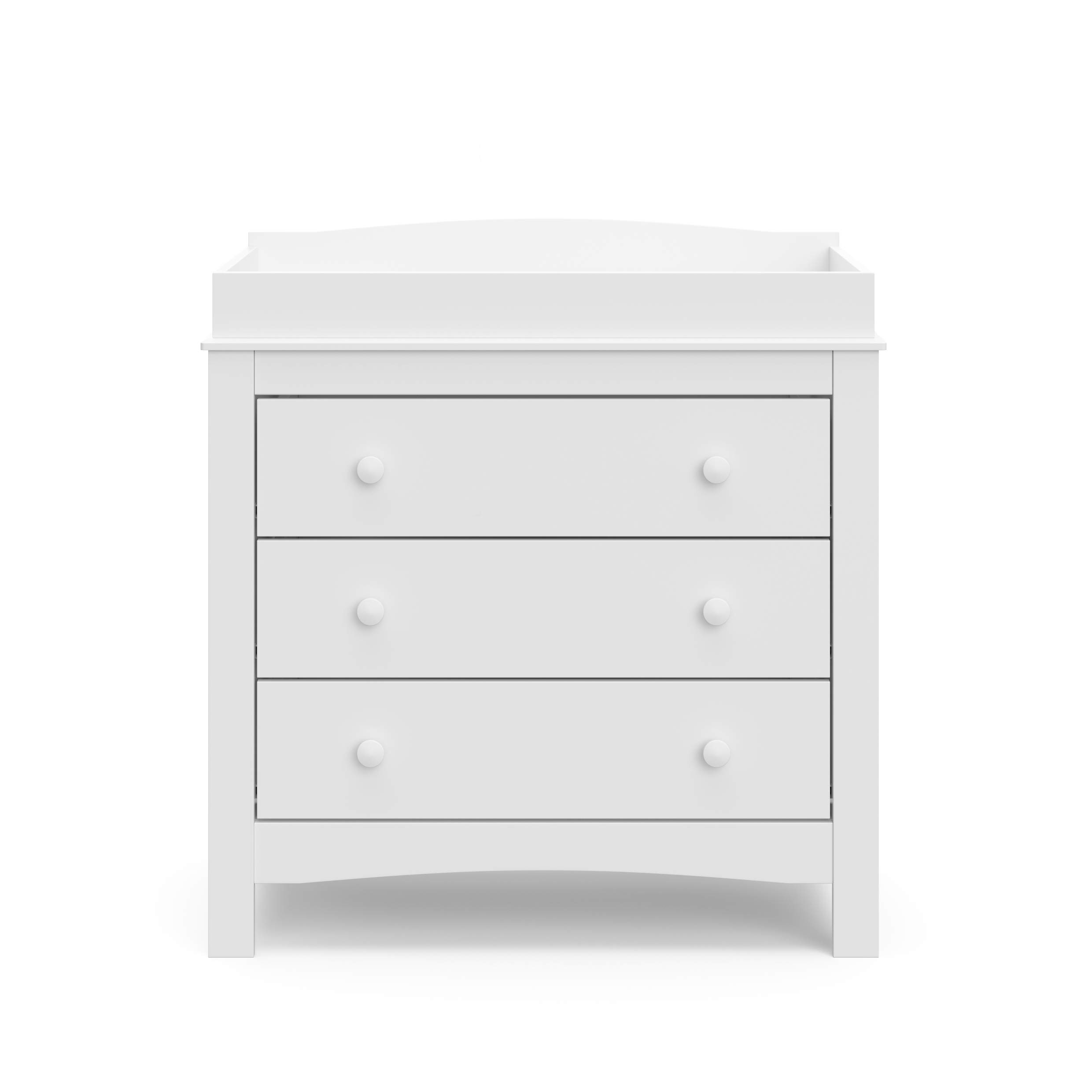 Graco Noah 3 Drawer Chest with Changing Topper (White) – GREENGUARD Gold Certified, Baby Dresser With Changing Table Top, Dresser for Nursery, 3 Drawer Kids Dresser