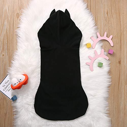 Newborn Baby Bat Sleeping Bag Boys Girls Halloween Cotton Black Wrap Hooded Swaddle Blanket for 0-12 Months (A, 0-6 Months)