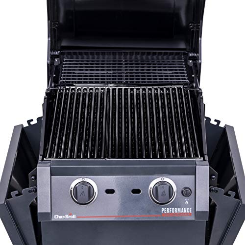 Char-Broil 463655621 Performance TRU-Infrared 2-Burner Cabinet Style Liquid Propane Gas Grill, Metallic Gray