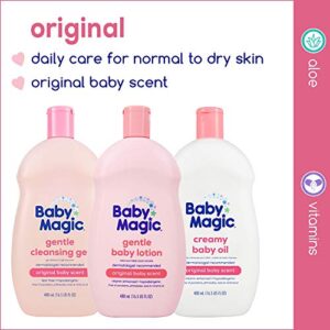 Baby Magic Gentle Baby Lotion | 30 Fl Oz (Pack of 4) | Vitamins & Aloe | Free of Parabens, Phthalates, Sulfates and Dyes