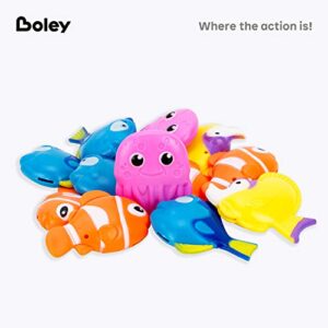 Boley Dive & Grab Fishing Game Set - 14 Pc Sinking Bath Toys for Kids - Water Games & Bath Toys for Toddlers!