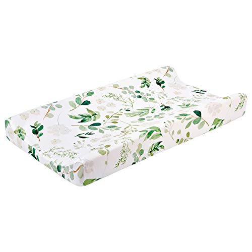 Changing Pad Cover Stroller Mattress Sheet Knitted Soft Breathable Printed Mattress Nursing Table Changing Cover Suitable for Baby Girls and Boys Standard Upholstered