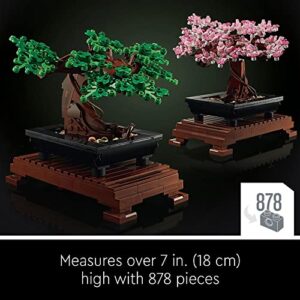 LEGO Icons Bonsai Tree Building Set 10281 - Featuring Cherry Blossom Flowers, DIY Plant Model for Adults, Creative Gift for Home Décor and Office Art, Botanical Collection Design Kit