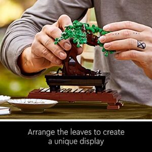 LEGO Icons Bonsai Tree Building Set 10281 - Featuring Cherry Blossom Flowers, DIY Plant Model for Adults, Creative Gift for Home Décor and Office Art, Botanical Collection Design Kit