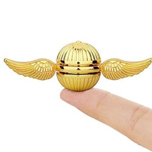 gold fidget spinner magic orb anxiety toys stress relief reducer spin fidgets hand bearing tri spinner finger spinners toy focus fidgeting restless novelty gift for adults kids