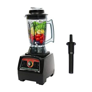 commercial countertop blender, 132 oz 2800w heavy duty frozen fruit juicer food processor machine ice crusher large smoothie blender (us stock)