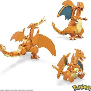 MEGA Pokémon Action Figure Building Toys Set, Charizard With 222 Pieces, 1 Poseable Character, 4 Inches Tall, Gift Ideas For Kids