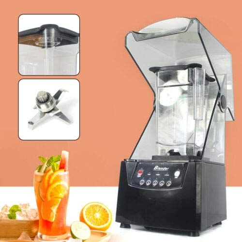 1.8L 110V 2600W Electric Soundproof Blender for Shakes Smoothies Food Prep and Frozen Blending Total Crushing Technology for Smoothies ice and Frozen Fruit