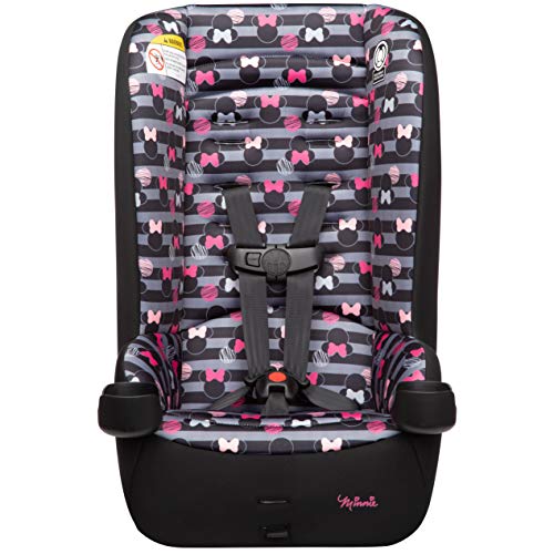 Disney Baby Jive 2 in 1 Convertible Car Seat,Rear-Facing 5-40 pounds and Forward-Facing 22-65 pounds, Minnie Stripes