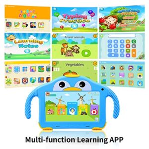 Kids Tablet 7inch Tablet for Kids Android 10 Toddler Tablet Eye Protection 32GB Kids APP Preinstalled Learning Tablet WiFi Education Dual Cameras with Kid-Proof Case YouTube Netflix Google Play Store