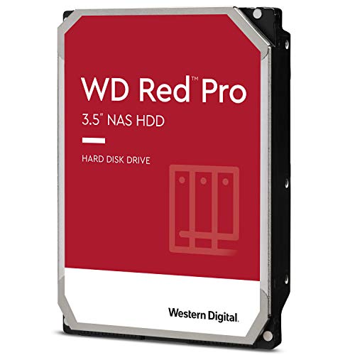 Western Digital 16TB WD Red Pro NAS Internal Hard Drive HDD - 7200 RPM, SATA 6 Gb/s, CMR, 256 MB Cache, 3.5" - WD161KFGX