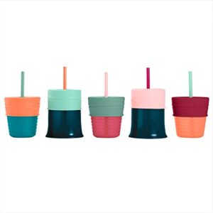 Boon SNUG Straw Lids, Assorted Colors (Pack of 3), Green