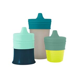 Boon SNUG Spout Sippy Lids, Assorted Colors (Pack of 3)