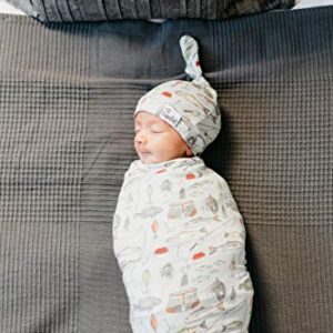 Copper Pearl Large Premium Knit Baby Swaddle Receiving Blanket Trout