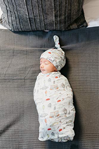 Copper Pearl Large Premium Knit Baby Swaddle Receiving Blanket Trout